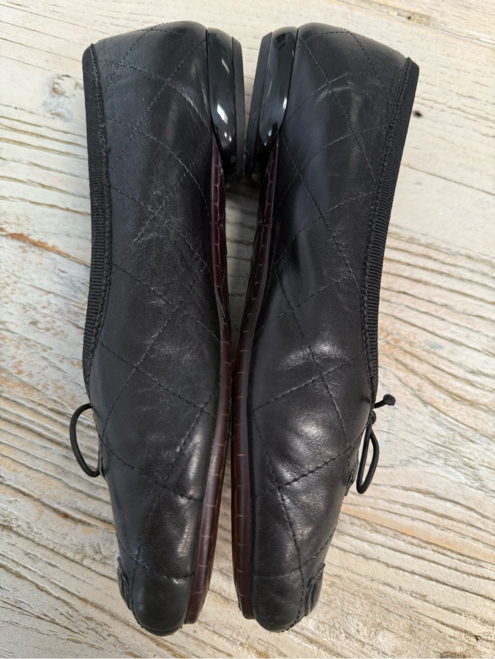 Chanel Cambon soft leather ballet flats size 37 - Picture 11 of 17